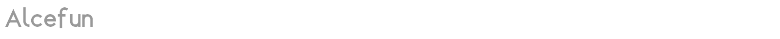Alcefun font preview